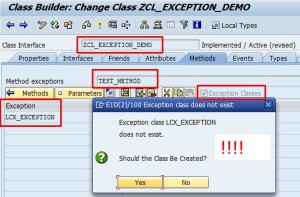 Local exceptions are not known